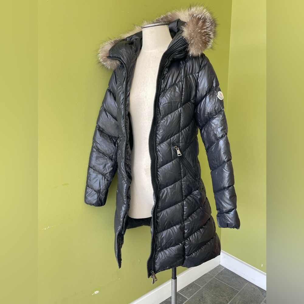 Fulmarus Fur-Trim Hood Chevron Puffer Coat